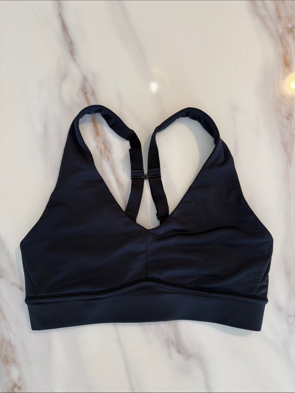 Fabletics Medium Impact Convertible Racerback Sports Bra Medium Black